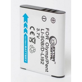 Olympus Li-50B, Pentax D-Li92 foto batteri / akkumulator