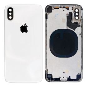 Apple iPhone X bakside (sølvgrå) (brukt grade B, original)