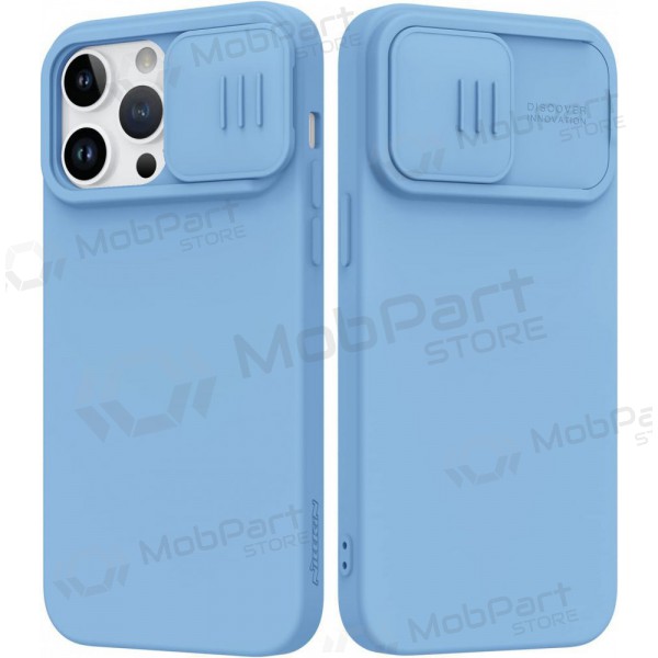 Apple iPhone 15 Pro deksel „Nillkin Silicone“ (lyseblå)