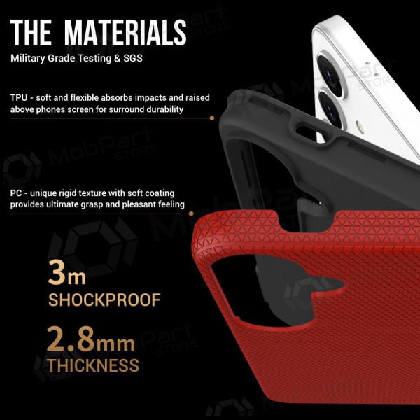Deksel / etui Perfectionists Triangle Case Samsung G991 S21 5G rød Deksel / etui Perfectionists Triangle Case Samsung G991 S21 5G rød