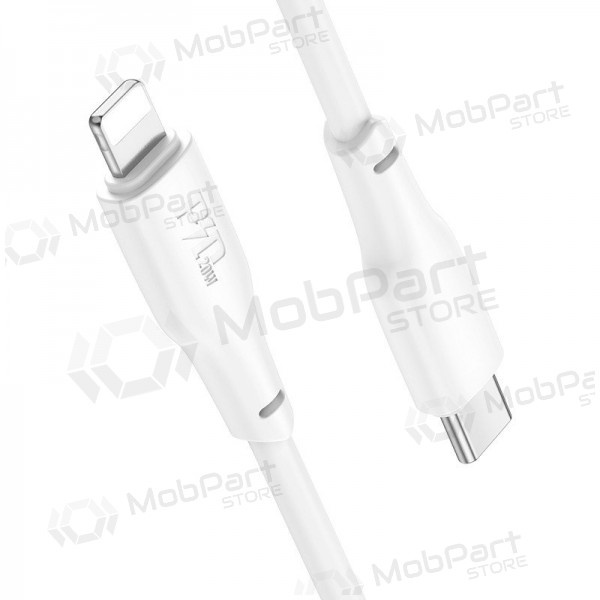 Lightning-kabel Hoco X93 USB-C til Lightning 2 m PD 20 W hvit