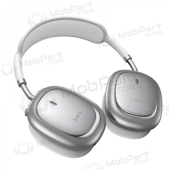 Trådløse hodetelefoner med mikrofon Hoco W68 ANC Bluetooth sølv