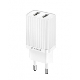 Lader Awei C15-EU 2xUSB-A 10W hvit