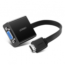 Adapter Ugreen MM103 HDMI til VGA svart