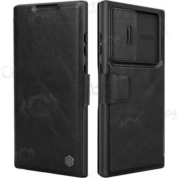 Samsung Galaxy S22 Plus deksel „Nillkin Leather“ (svart) Samsung Galaxy S22 Plus deksel „Nillkin Leather“ (svart)