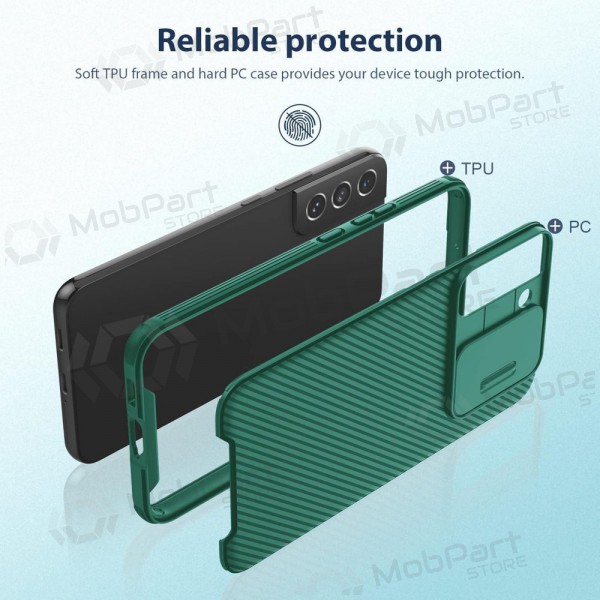 Samsung Galaxy S24 Plus deksel „Nillkin CamShield Pro“ (grønn)