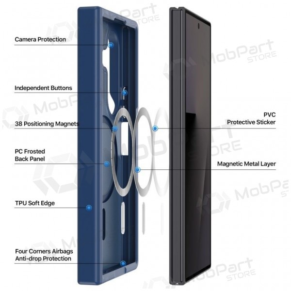 Samsung Galaxy Z Fold8 Ultra deksel - Dux Ducis Yind MagSafe (svart)