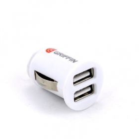 Lader for biler GRIFFIN USB (2xUSB 1A) (hvit)