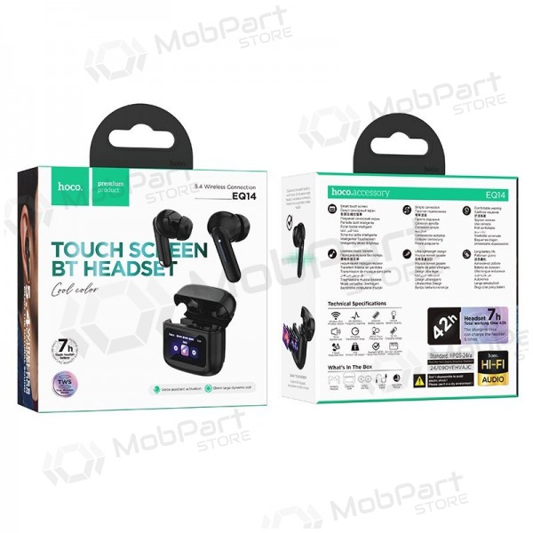 Trådløse hodetelefoner Hoco EQ14 juodos