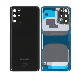 Samsung G985 / G986 Galaxy S20 Plus bakside svart (Cosmic Black) (brukt grade B, original)