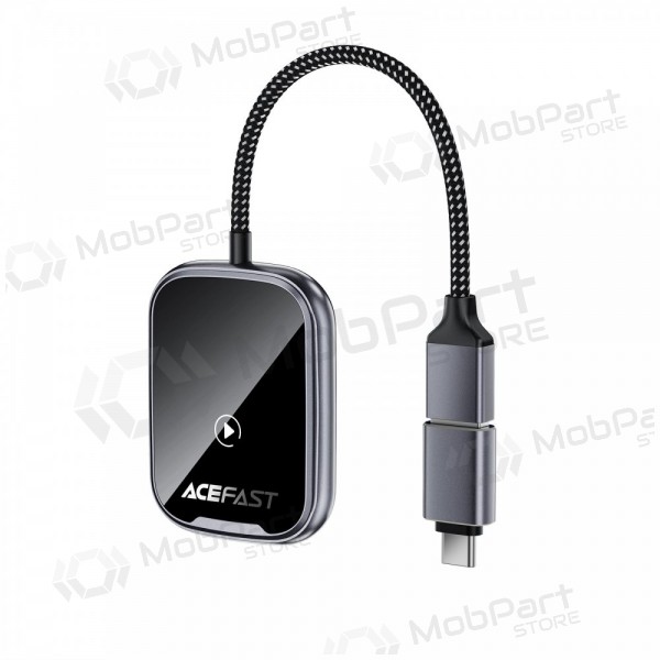 CarPlay-adapter Acefast QC1 trådløs Android Auto svart