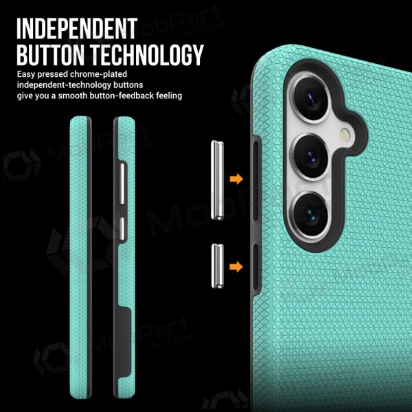 Deksel / etui Perfectionists Triangle Case Samsung S721 S24 FE grønn Deksel / etui Perfectionists Triangle Case Samsung S721 S24 FE grønn