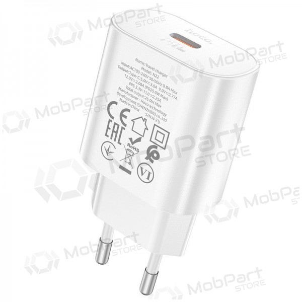Telefonlader Hoco N22 25 W USB-C hvit