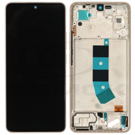 Xiaomi Redmi Note 13 4G skjerm (Prism Gold) (med ramme) (original)