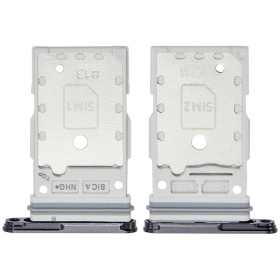 Samsung Galaxy S25, S25+ Dual SIM kortholder (svart) (original)