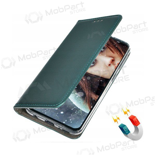Samsung A135 Galaxy A13 4G deksel - Smart Magnetic (mørkegrønn)