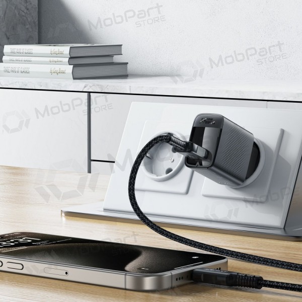 Lader Acefast A90 18W USB-A svart
