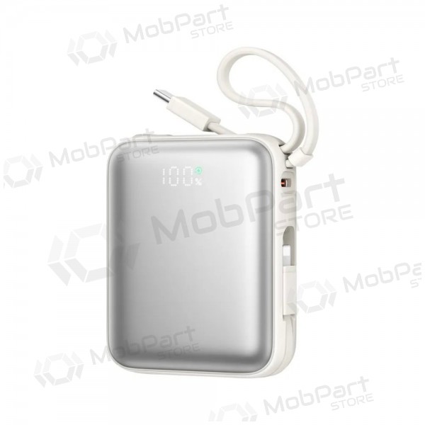 Powerbank Power Bank Joyroom JR-PBF27 22.5W Mini 10000mAh hvitt Powerbank Power Bank Joyroom JR-PBF27 22.5W Mini 10000mAh hvitt