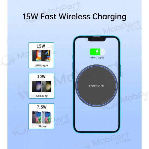 Automobilinis laikiklis-lader Choetech T205-F MagSafe 15W svart