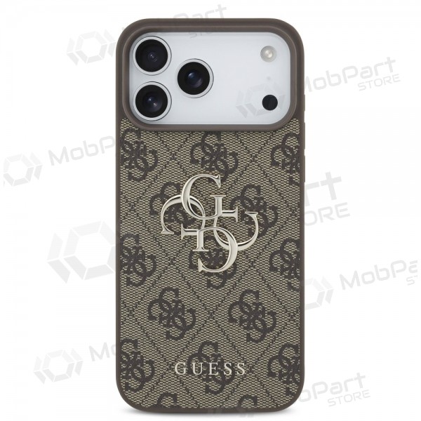Apple iPhone 17 Pro Max deksel - Guess PU 4G Metal Logo (brun)