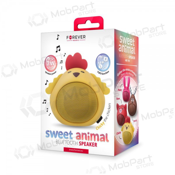 Bluetooth bærbar topphøyttaler Forever Sweet Animal Chicken Chicky ABS-100