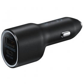 Lader automobilinis original Samsung EP-L4020NBEGEU 1xType-C 1xUSB-A svart i pakken 40W