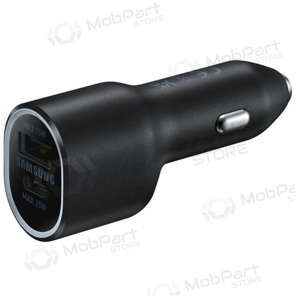 Lader automobilinis original Samsung EP-L4020NBEGEU 1xType-C 1xUSB-A svart i pakken 40W