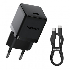 Lader Baseus Palm 20W USB-C + USB-C to USB-C cable 1.0m svart P10111602113-01