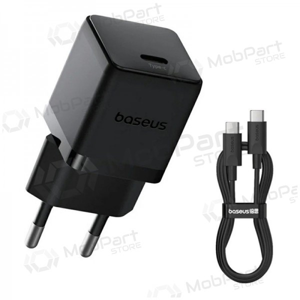 Lader Baseus Palm 20W USB-C + USB-C to USB-C cable 1.0m svart P10111602113-01