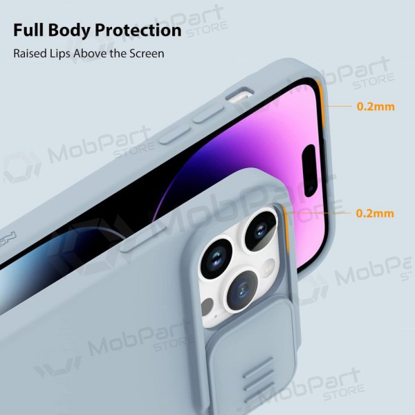Apple iPhone 14 Pro deksel „Nillkin Silicone“ (grå)