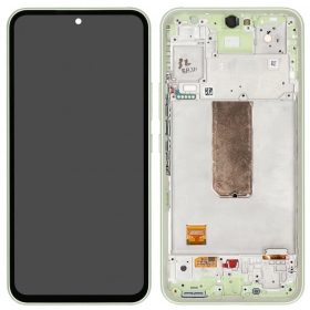 Samsung Galaxy A54 5G skjerm (lysegrønn) (med ramme) (original)