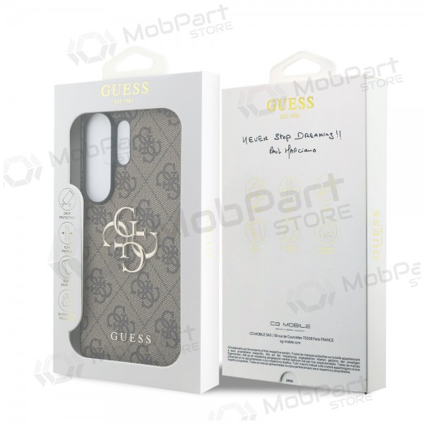 Samsung Galaxy S26 Ultra deksel - Guess PU 4G Metal Logo (brun)