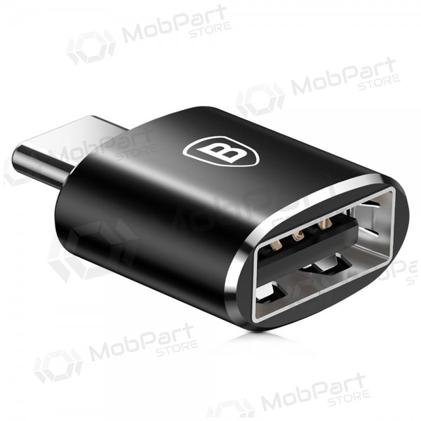 Adapter Baseus USB-A to Type-C OTG svart CATOTG-01