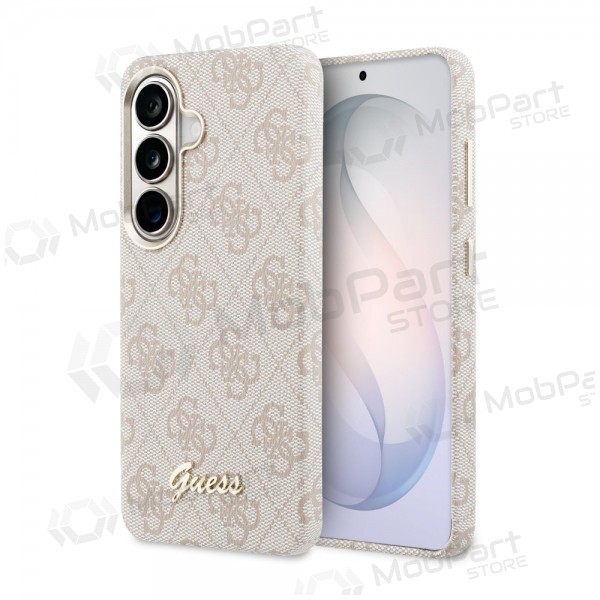 Samsung Galaxy S26 deksel - Guess PU 4G Script Metal Logo Magnetic (rosa)