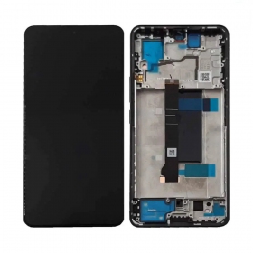 Xiaomi Redmi Note 13 Pro 5G skjerm (Midnight Black) (med ramme) (original)
