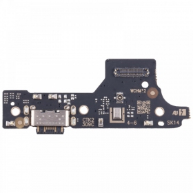Xiaomi Redmi 12 4G, 12 5G ladekontakt og mikrofon med flex (service pack) (original)