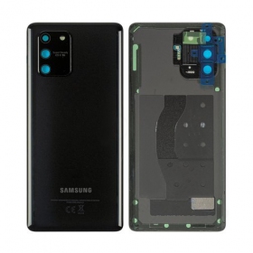 Samsung G770 Galaxy S10 Lite bakside (svart) (brukt grade C, original)