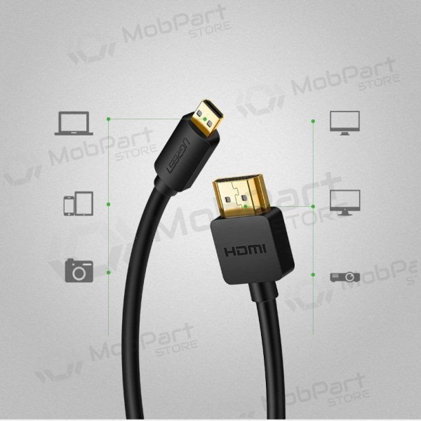 HDMI-kabel Ugreen HD127 HDMI til Micro HDMI 1.5 m 4K 60 Hz svart