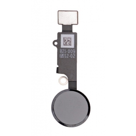Apple iPhone 7 / 7 Plus / 8 / 8 Plus HOME knapp flex kabel-kontakt JC 6th Generation (svart)