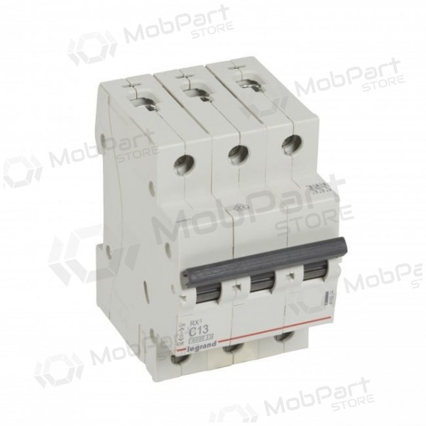 Miniatyrsikring MCB RX3 Legrand 419234 (13A, 3P, 400V, 6kA)