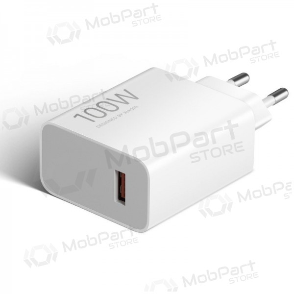 Telefonlader Xiaomi Charging Combo BHR095VEU 100 W USB-A med USB-C-kabel hvit