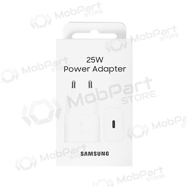 Lader original Samsung EP-T2510NWEGEU 25W i pakken hvit
