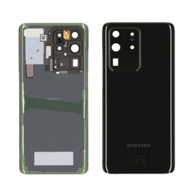 Samsung G988 Galaxy S20 Ultra bakside svart (Cosmic Black) (brukt grade A, original)