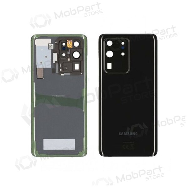 Samsung G988 Galaxy S20 Ultra bakside svart (Cosmic Black) (brukt grade A, original)