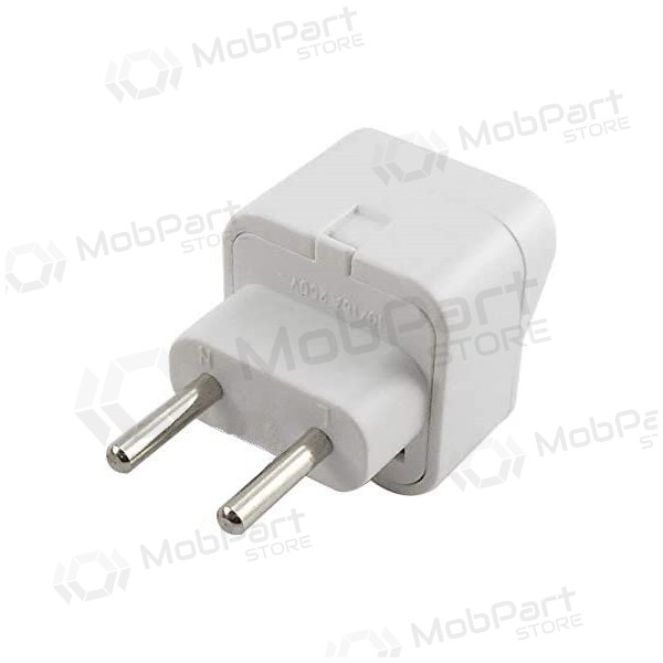 Įkrovimo adapter USA/UK/CN-EUR hvit