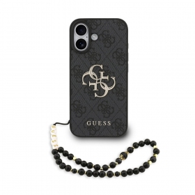 Apple iPhone 17 deksel - Guess PU 4G Metal Logo Strap