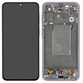 Samsung Galaxy A57 5G skjerm (grå) (med ramme) (Premium)