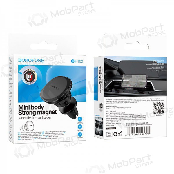 Mobilholder Borofone BH102 (air vent) svart