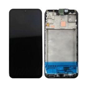 Samsung Galaxy M15 5G skjerm (svart) (med ramme) (original)