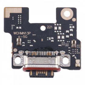 Xiaomi Redmi Note 13 Pro+ 5G ladekontakt og mikrofon med flex (service pack) (original)
